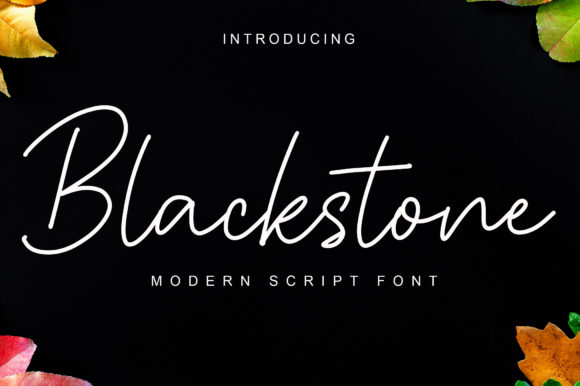 Blackstone: A Ravishing Script for Wedding Invitations & Beyond