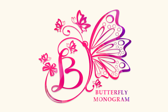 Butterfly Monogram: The Elegant Font That Brings Artistic Flair to Any Design