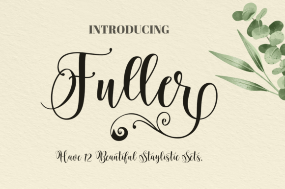Fuller: The Elegant Script Font for Creative Projects