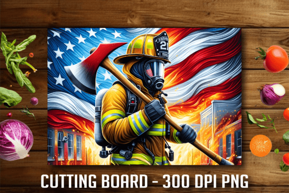 Honor the Brave: Crafting with the Firefighter American Flag Design