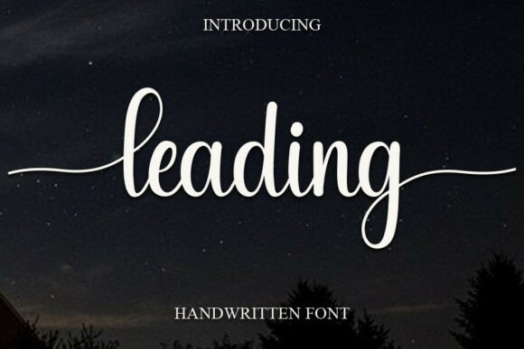 Leading: The Sweet Handwritten Font for Elegant Designs