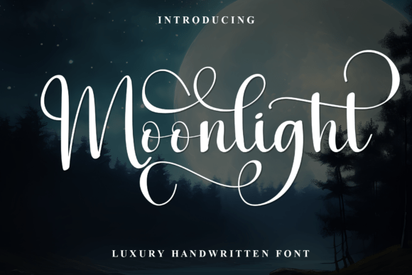 Moonlight Font: A Celestial Typeface for Luxurious Designs