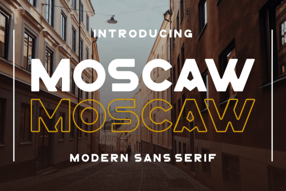 Moscaw: A Modern Sans Serif for Bold Branding
