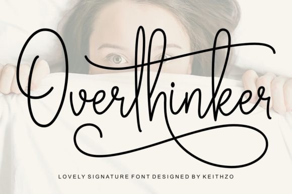 Overthinker: A Signature Font for Elegant Design Projects