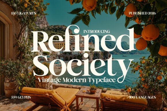 Refined Society: Mediterranean Luxury in Every Letterform