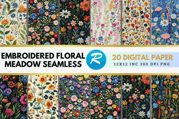Stitching Nature into Your Designs: The Embroidered Floral Meadow Collection