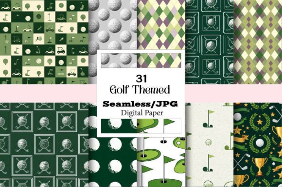 The Versatility of a Golf Themed Digital Paper Bundle for Creative Projects