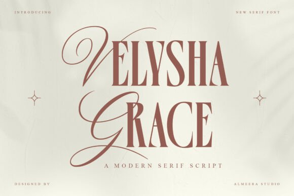 Velysha Grace: Where Modern Serif Structure Meets Script Elegance